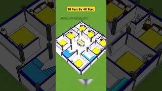 38X40 Ghar Ka Naksha #homeplan #naksha #shortfeed #nakshaghar