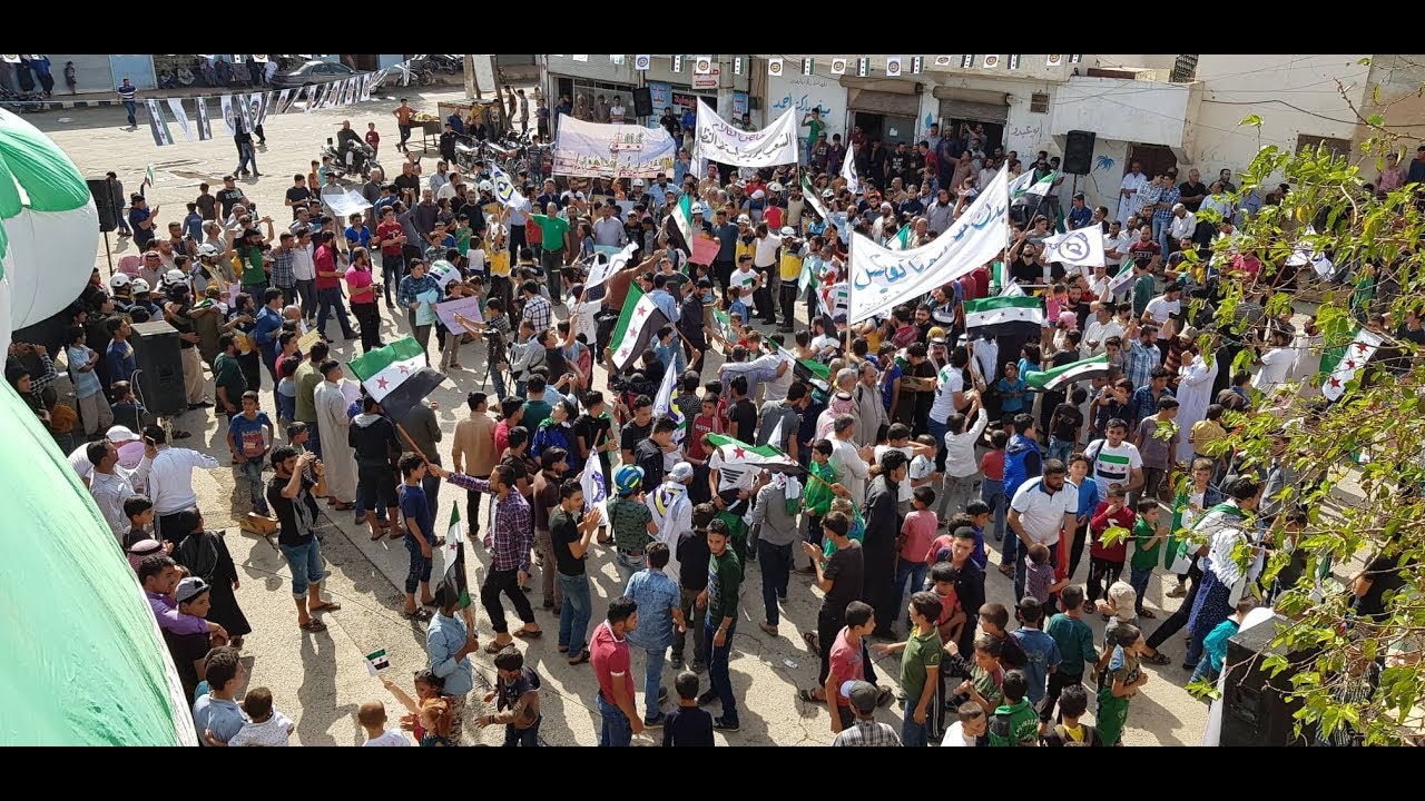 مظاهرة حاشدة في باتبو بحلب تضامناً مع 