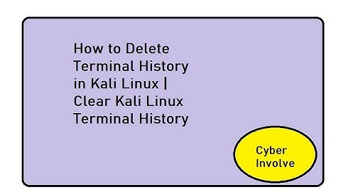How to Delete Terminal History in Kali Linux | Clear Kali Linux Terminal History