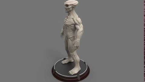 Alien II - UFO (3d model - Turntable)