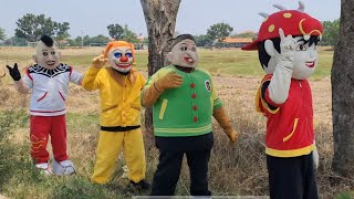 BADUT LUCU MENCARI KOSTUM YANG HILANG~Kepala Badut Boboiboy diambil Pocong Hitam