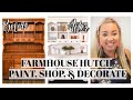 FARMHOUSE HUTCH MAKEOVER | CHALK PAINT & DECORATE #WITHME | WEEKEND VLOG | JESSICA O'DONOHUE