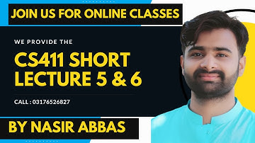 CS411 Lecture 5 & 6 BY VUBWN CS411 SHORT LECTURES | CS411 Midterm Preparation | CS411 Short Lectures