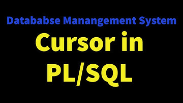 DBMS LAB 9.1 | Cursors in PL/ SQL | Dinesh Bhawnani | BIT DURG | CSVTU