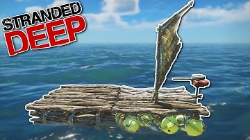 BUILDING A RAFT & BOAT MOTOR! - Stranded Deep Gameplay [Ep 4] - Raft Building!