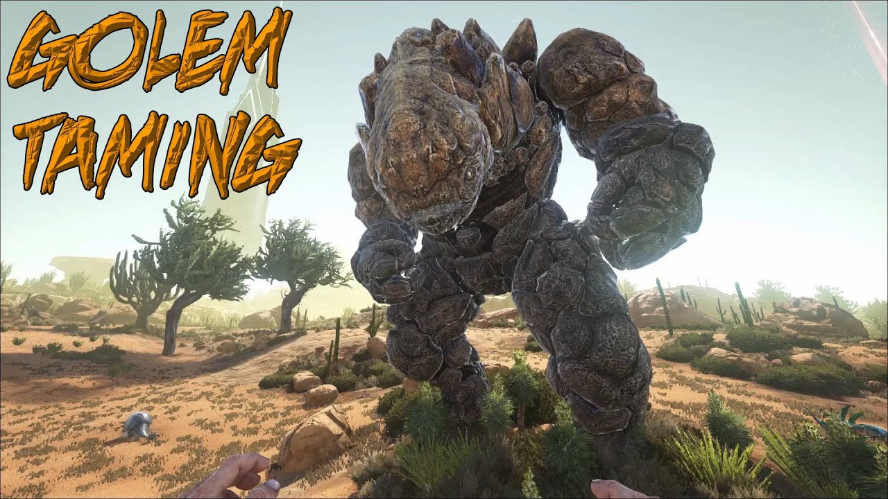 ARK: Survival Evolved - Ragnarok - [ ROCK ELEMENTAL ] Golem tamen ...