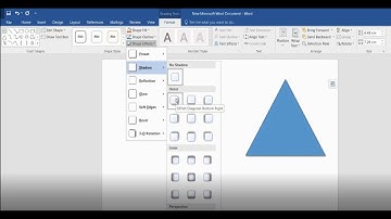 3 Microsoft Word Insert Shapes Format Shape Effects Shadow Outer