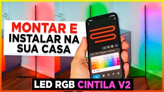 Como Montar e Instalar a Luminaria LED RGB Zinnia Cintila V2 (Melhor Upgrade Quarto)