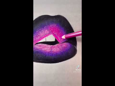 Glossy lips tutorial on Adobe draw - YouTube