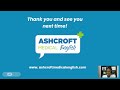 Live with Ashcroft Medical English