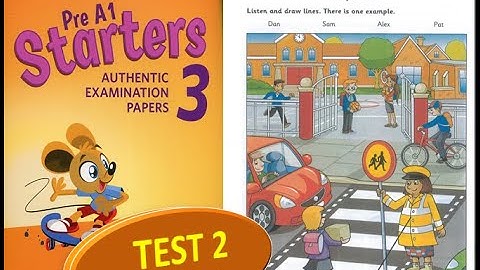 STARTERS AUTHENTIC 3 TEST 2 WITH ANSWER KEY