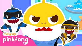 Bắt những tên trộm Gia đình Cá Mậ! 🦈 Chơi trốn tìm cùng Gia đình Cá mập | Baby Shark Pinkfong