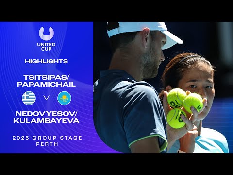 Tsitsipas/Papamichael v Nedovyes/Kulambayeva Highlights | United Cup 2025 Group C