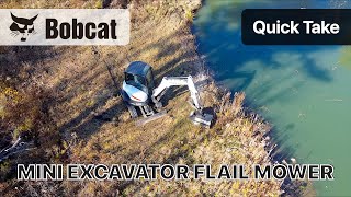 Reviewing a Bobcat Flail Mower with E35 Compact Excavator