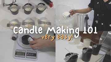 BEGINNERS GUIDE TO CANDLE MAKING (Easy step by step)