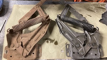 Hood hinge restoration: phosphate coating