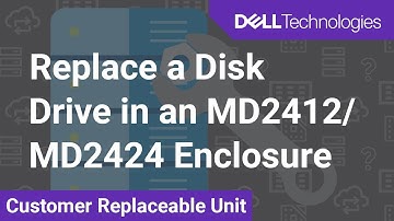How to Replace a Disk Drive in an MD24 2U Enclosure
