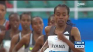 Almaz Ayana wins the Diamond League 5000 meter race held in Rabat, Morocco, May 22 2016