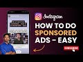 How to do Sponsored Ads on Instagram !