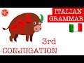 How to conjugate verbs in Italian - 3rd CONJUGATION | LEARN ITALIAN GRAMMAR