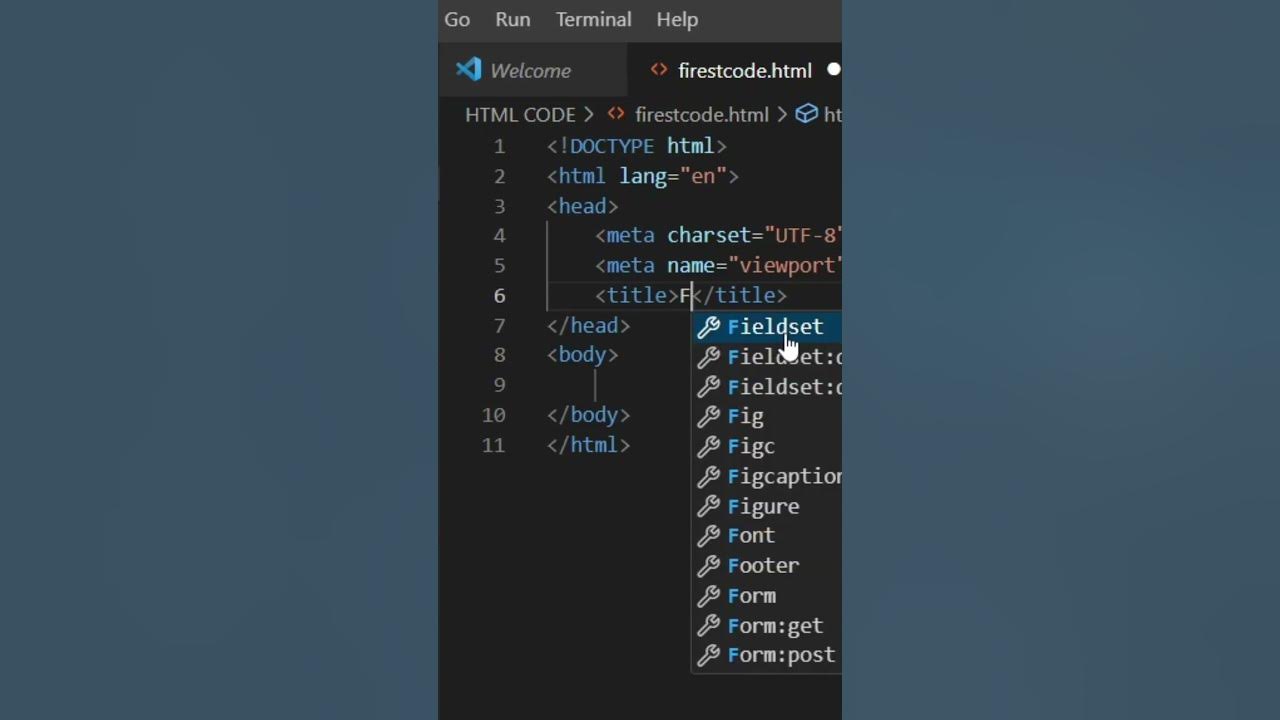 How to run html code in Visual Studio | Write First HTML code | html ...