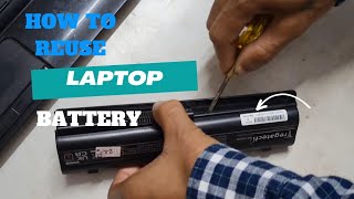 How to reuse a laptop battery || In Assamese