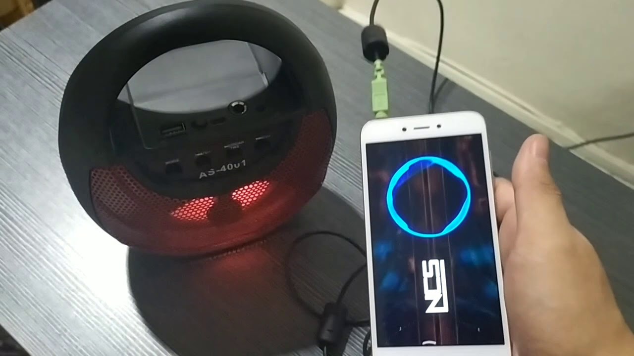 AS-4001 Bluetooth Speaker with USB playback, Karaoke (Mic In), Aux ...