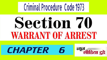 SECTION 70 CrPC 1973 WARRANT
