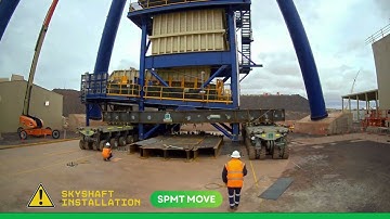 BHP Prominent Hill Expansion: 42m Sky Shaft Transported by Tutt Bryant #Engineering #HeavyTransport