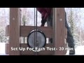 Building a Drop Tower and Testing Ice Screw Placements