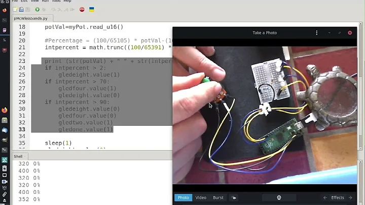 Reading from a Pot w RasPi Pico and Micropython