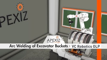 Excavator Buckets : Simulation & Offline Programming with Delfoi Arc
