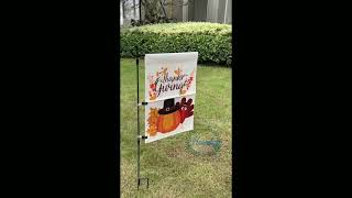 Thanksgiving garden flag