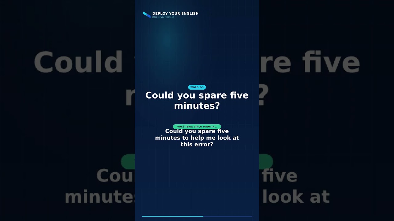 I'm stuck on, Could you spare five minutes?, Would you mind taking a look? — English for Dev #Shorts