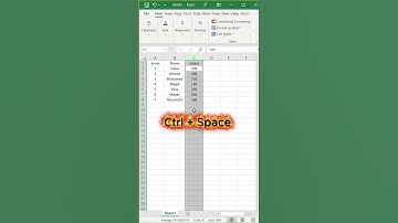 How to Quickly Select Entire Column or Row in Excel #excel #exceltips #exceltutorial #exceltricks