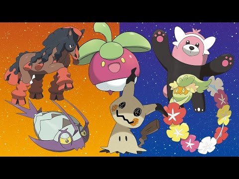Pokemon Sun and Moon - Six New Pokemon Revealed
