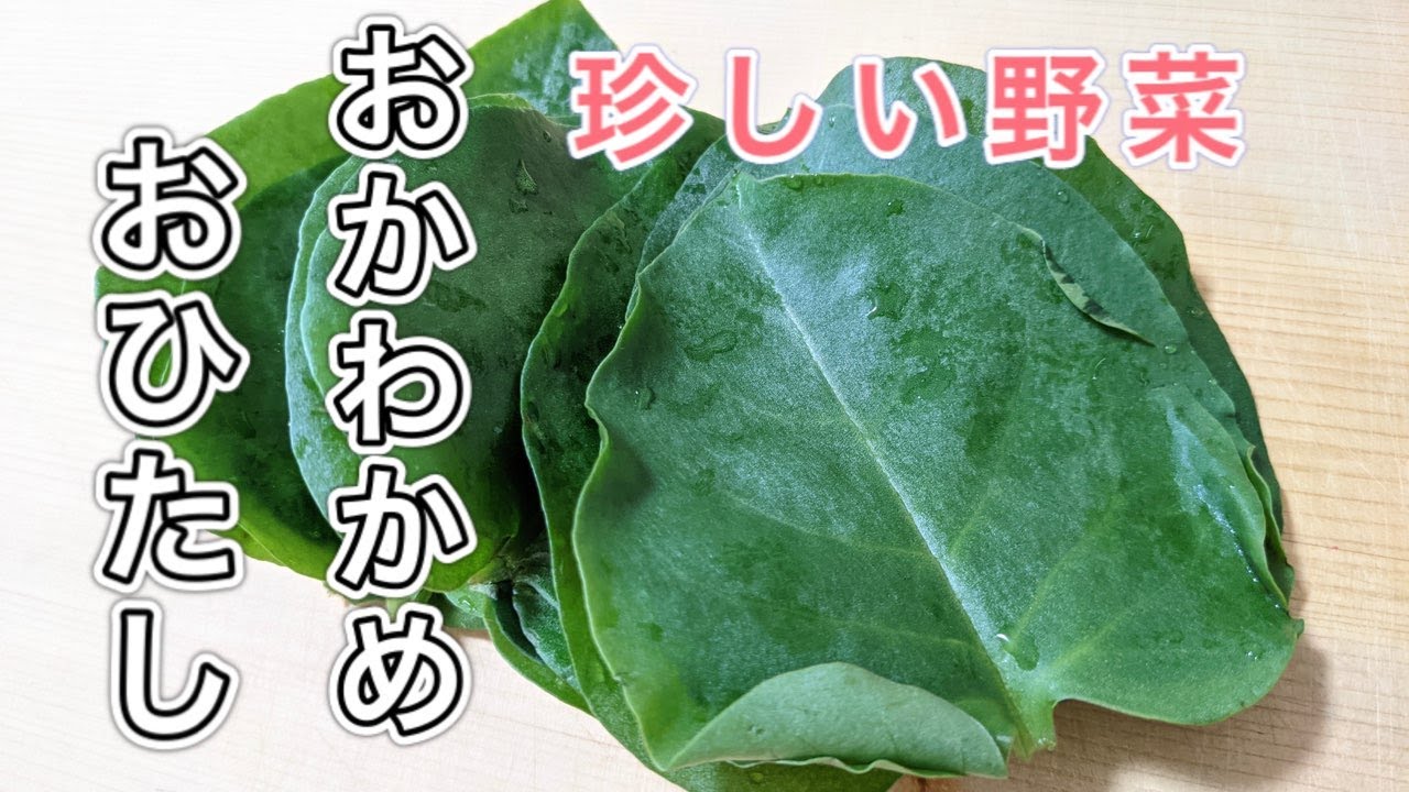 珍しい野菜 おかわかめ お浸し の作り方 Youtube