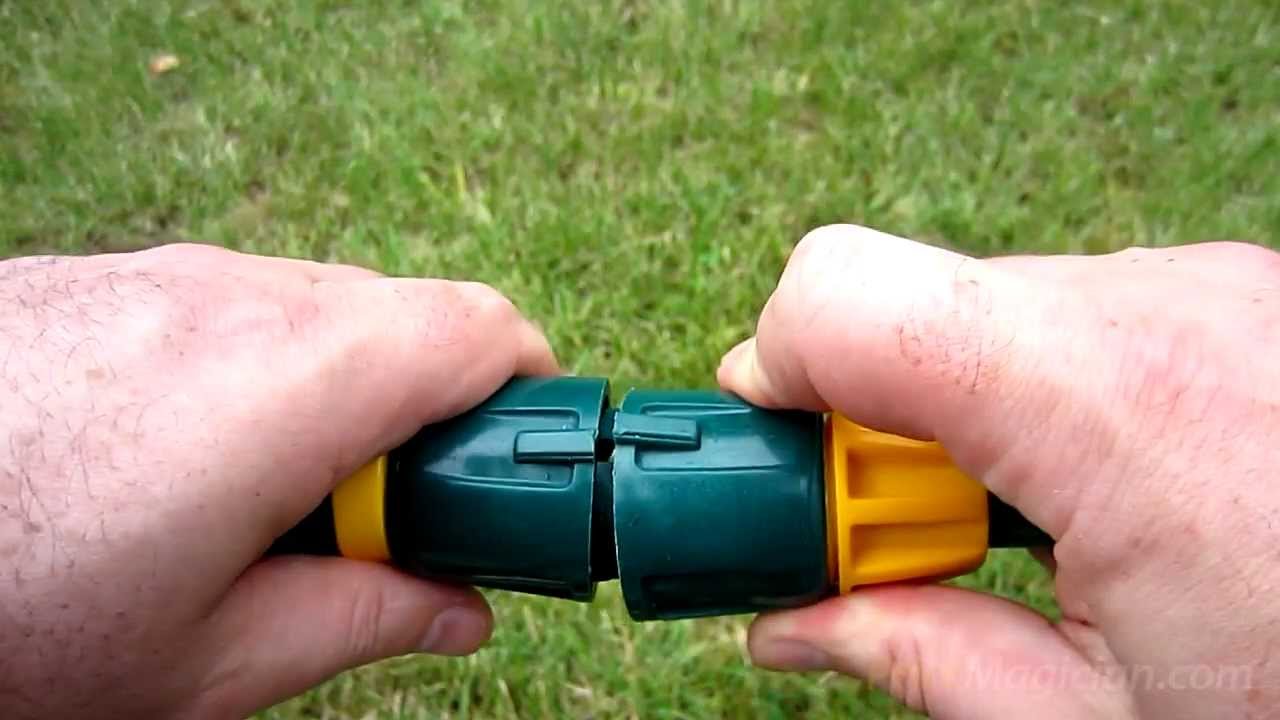 Hoselink garden hose fittings - YouTube