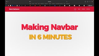 Making Navbar in 6 Minutes || How to make Navbar HTML CSS