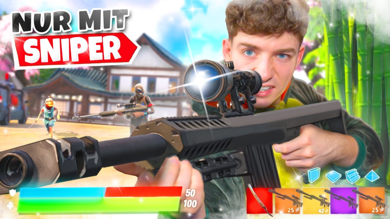 Die NUR SNIPER Challenge in FORTNITE! 🔥😈