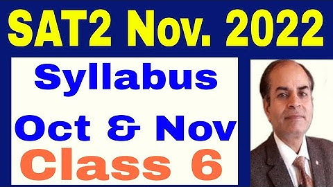 sat2 syllabus class 6 November 2022 hbse update by vijay kumar