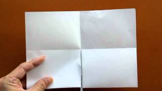 A4の紙１枚から手帳を作る方法