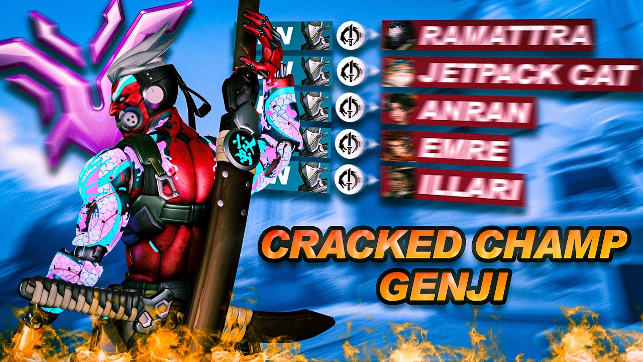 DESTROYING Champion Players with GENJI!!! (Overwatch)