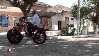 Bicicleta 'Transformer', ingenio caleño traído al Carnaval de Barranquilla