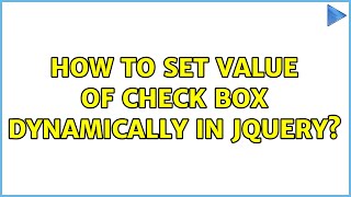 How to set value of check box dynamically in jquery?