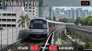 [Robotic Motor][SMRT] KNS C751B ~ 317/318 NS13 Yishun → NS10 Admiralty