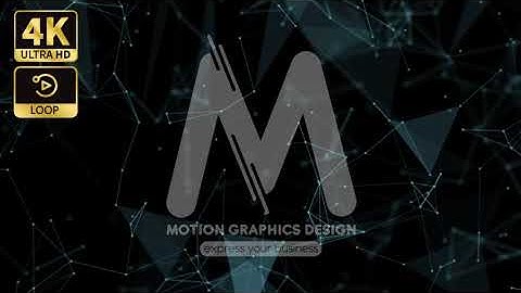 Fast Abstract dots and lines Black and dark blue Neural connection Network Plexus art LOOP 4k