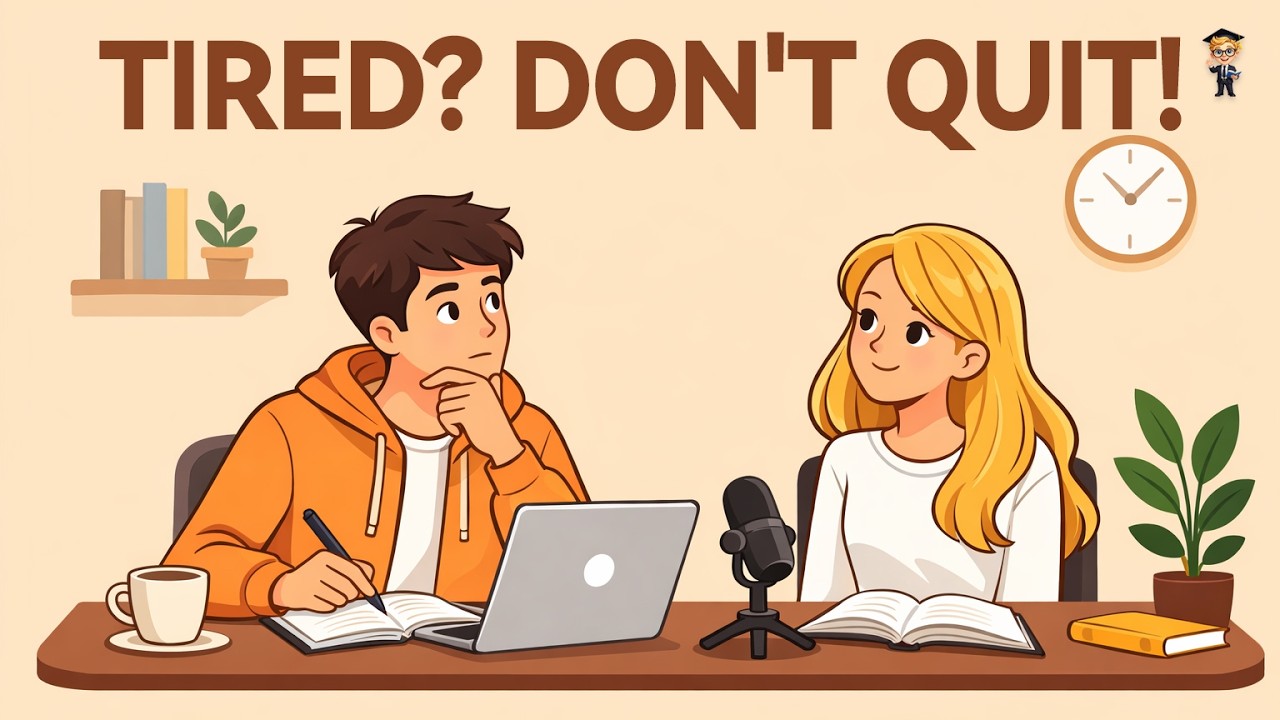 English Practice for Motivation & Fluency | Keep Going When You're Tired! | English Podcast