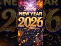 Happy New Year 2026 #shortvideo #status #newvideo