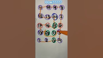 Draw the checkered path with numbers? #shorts #ytshorts #trending #numbers #video